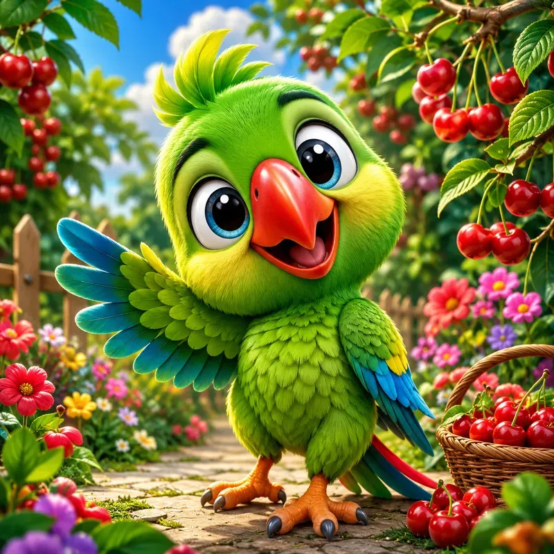 Cute 3D Cartoon Birds Collections