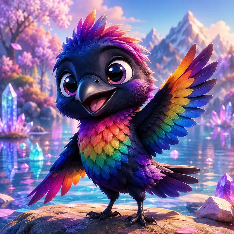 Cute 3D Cartoon Birds Collections