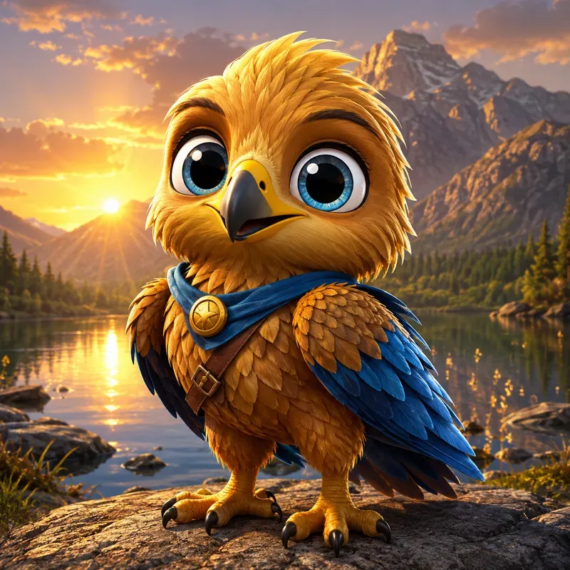 Cute 3D Cartoon Birds Collections