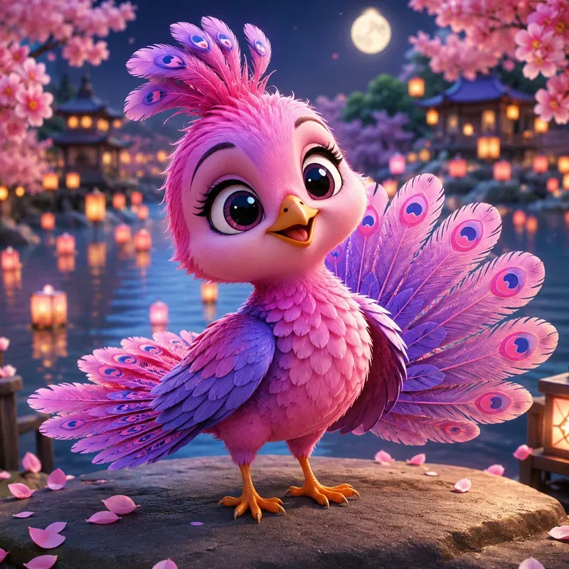 Cute 3D Cartoon Birds Collections