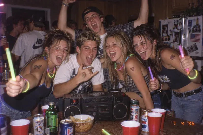 90s Disposable Camera Party Photos