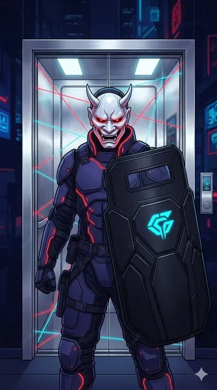 Cyberpunk Oni Digital Painting Series
