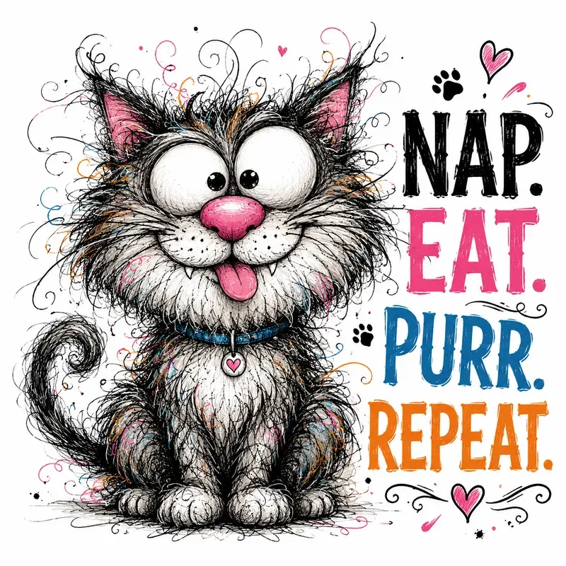 Whimsical Scribble Critter Quotes