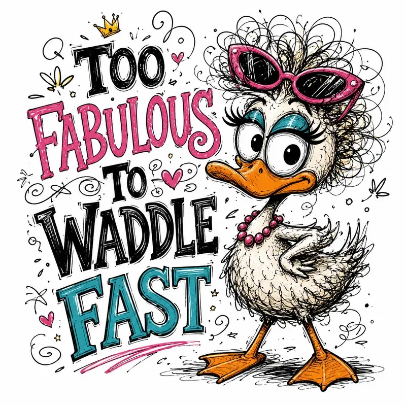 Whimsical Scribble Critter Quotes