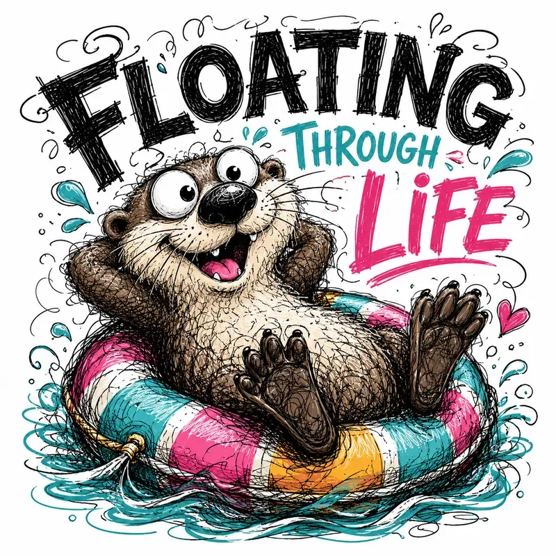 Whimsical Scribble Critter Quotes