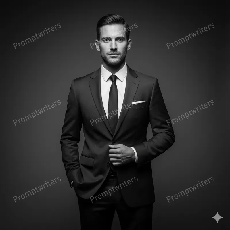 Elegant Monochrome Studio Portraits