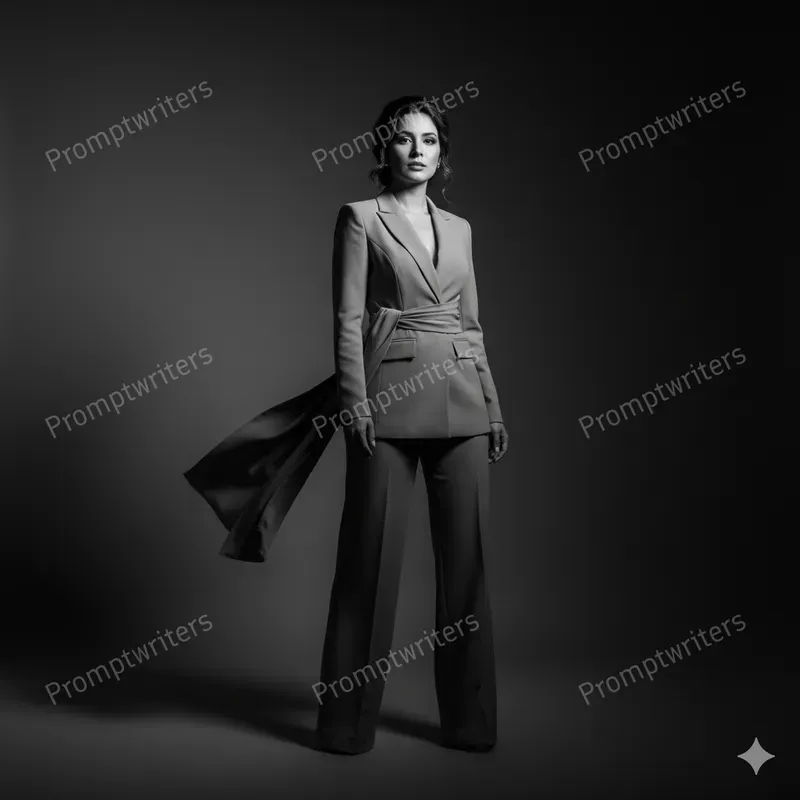 Elegant Monochrome Studio Portraits
