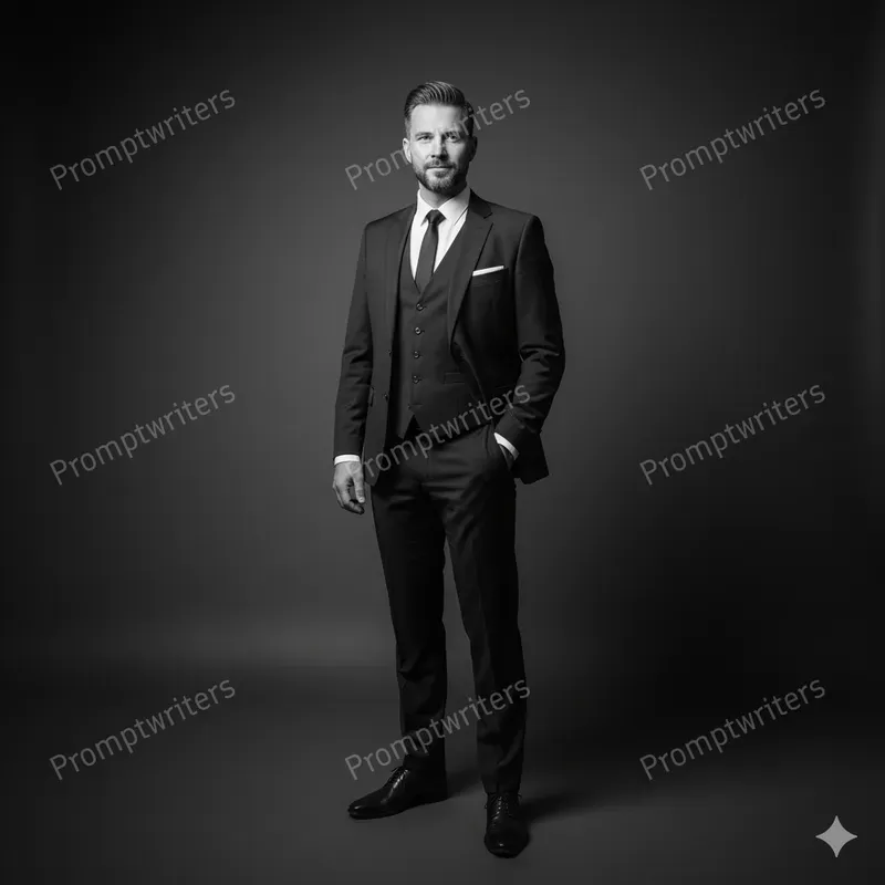 Elegant Monochrome Studio Portraits