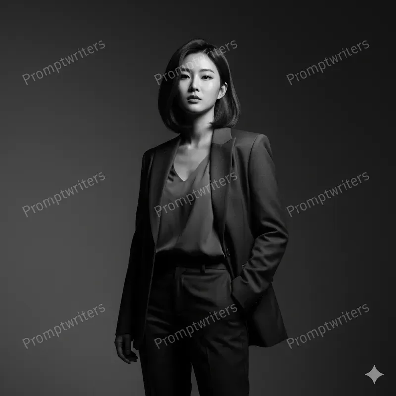 Elegant Monochrome Studio Portraits
