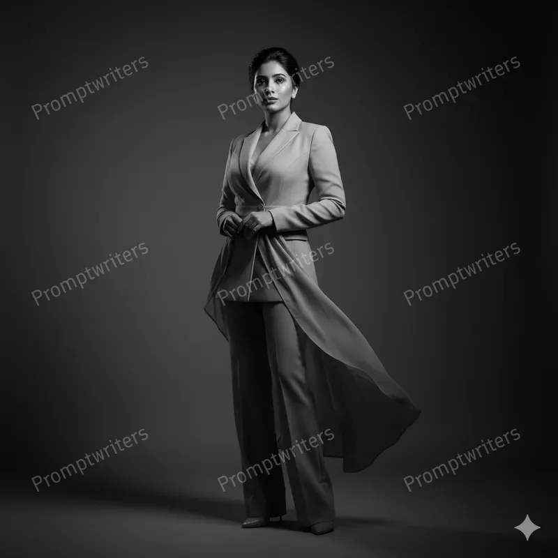 Elegant Monochrome Studio Portraits