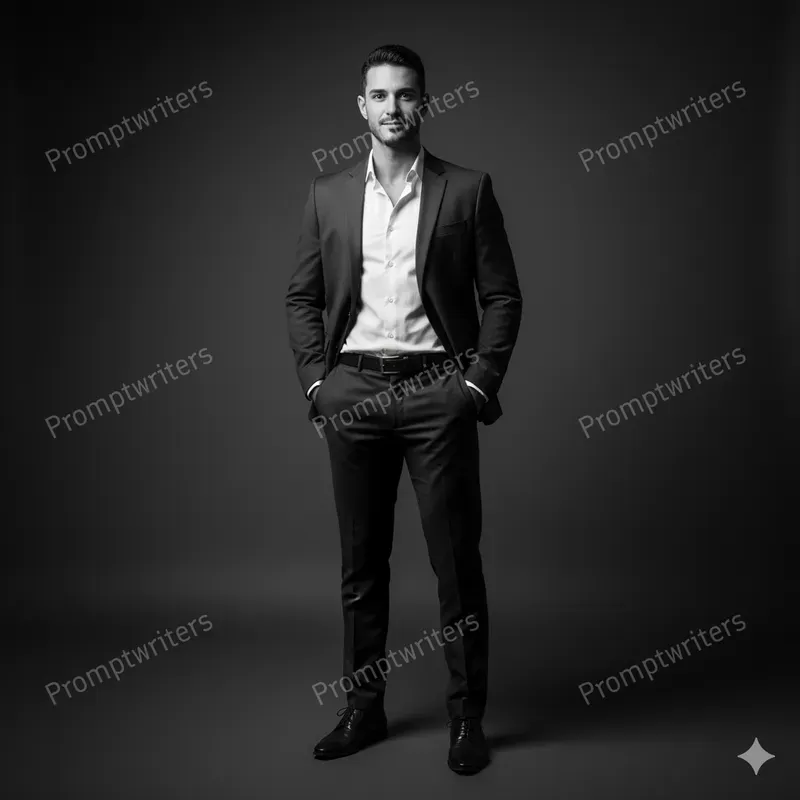 Elegant Monochrome Studio Portraits