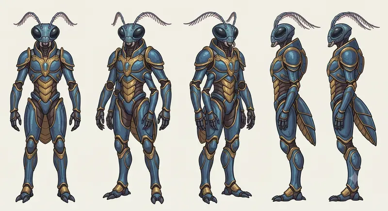 Game Asset Character Consistency Sheets