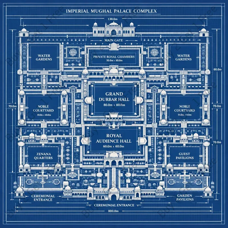 Royal Palace 3D Master Blueprint Plans