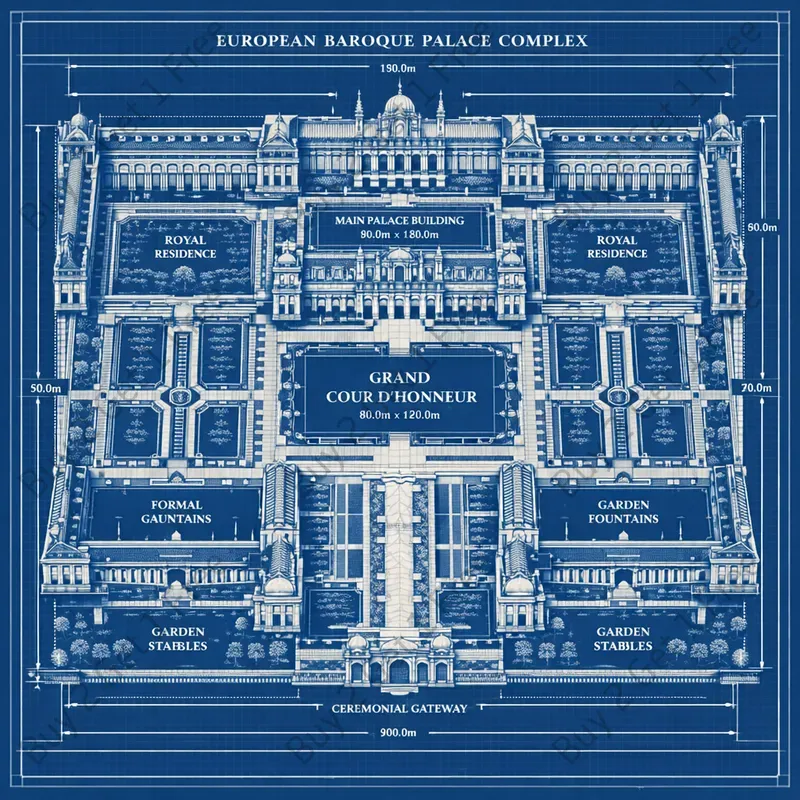 Royal Palace 3D Master Blueprint Plans