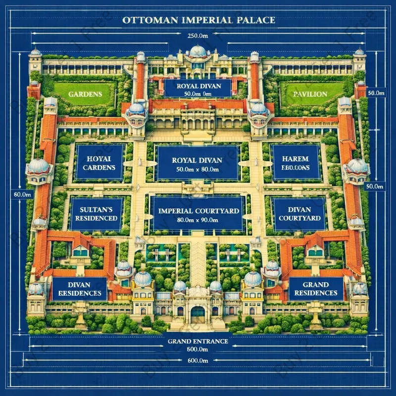 Royal Palace 3D Master Blueprint Plans