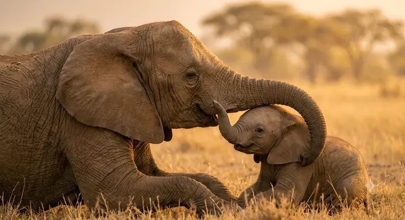 Emotional Wildlife Bond Commercial Photos