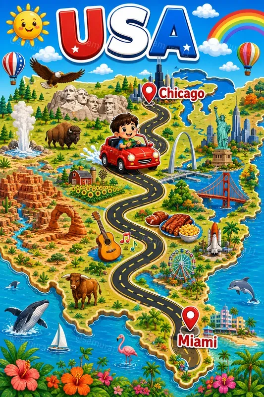 Create Fun Road Trip Maps For Kids