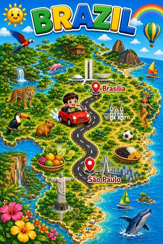 Create Fun Road Trip Maps For Kids