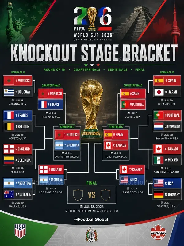 World Cup 2026 Bracket Graphics