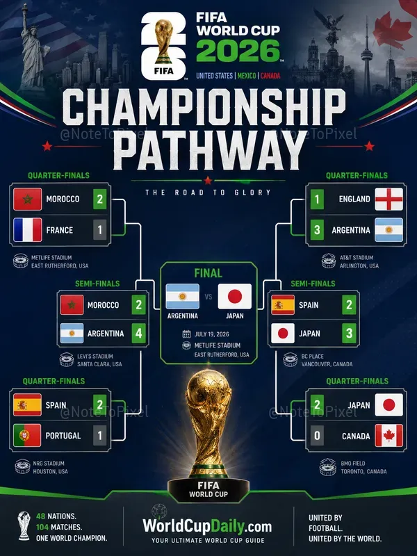 World Cup 2026 Bracket Graphics