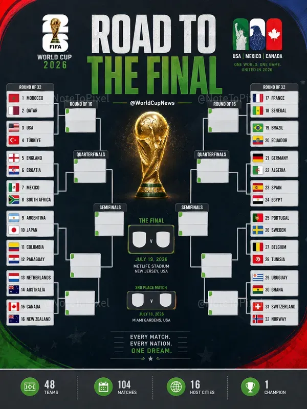 World Cup 2026 Bracket Graphics