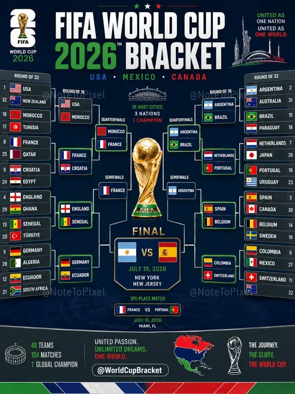 World Cup 2026 Bracket Graphics