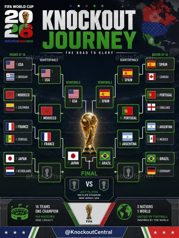 World Cup 2026 Bracket Graphics