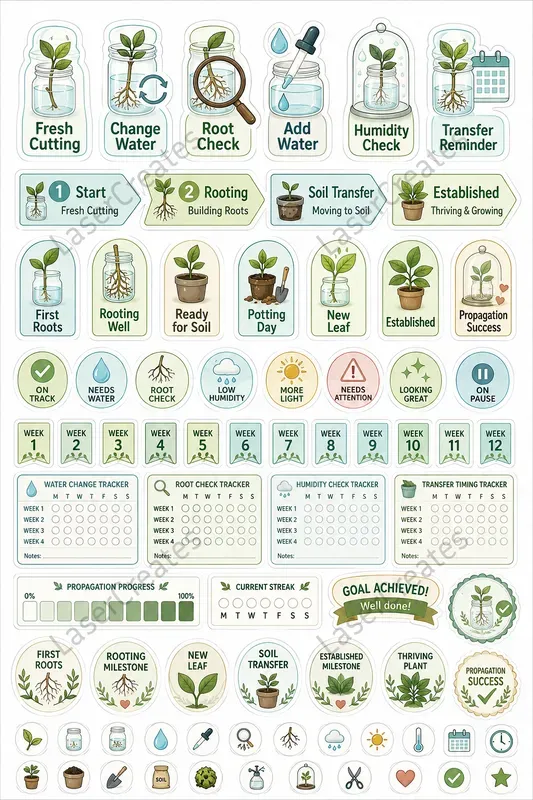 Plant Care System Sticker Builders