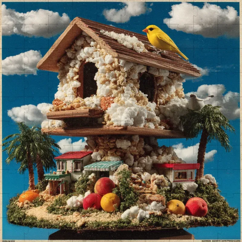 Retro Cereal Diorama Pop Surrealism