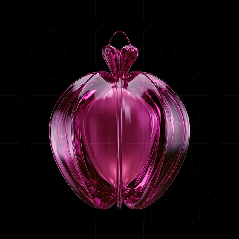Electric Magenta 3D Objects