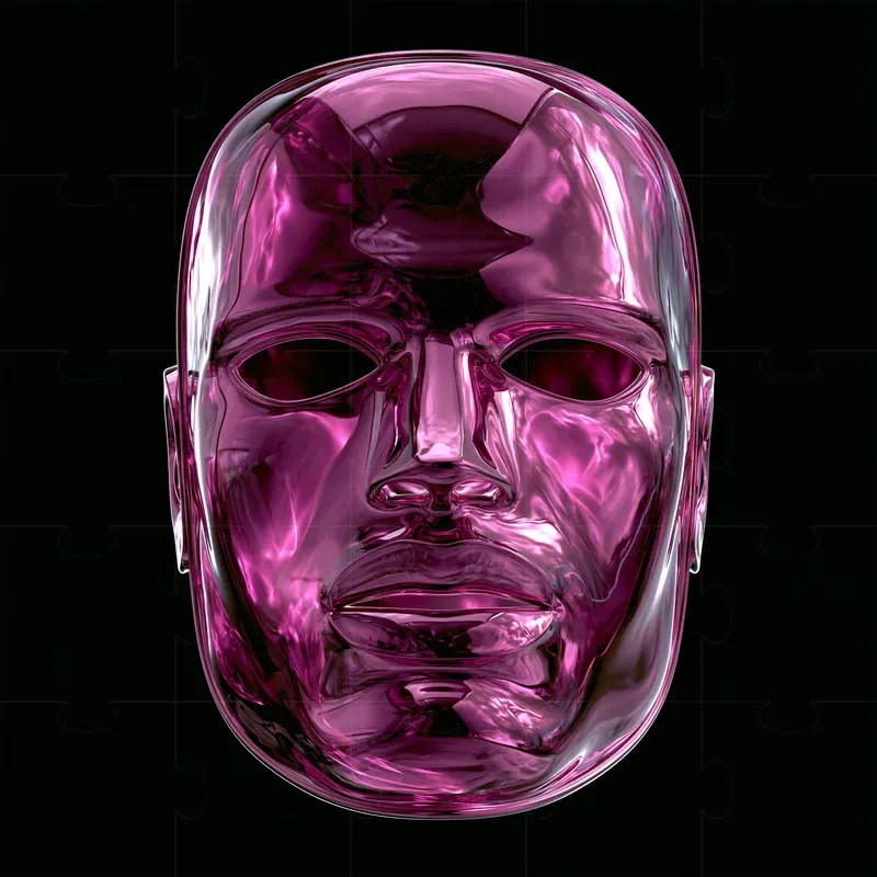 Electric Magenta 3D Objects