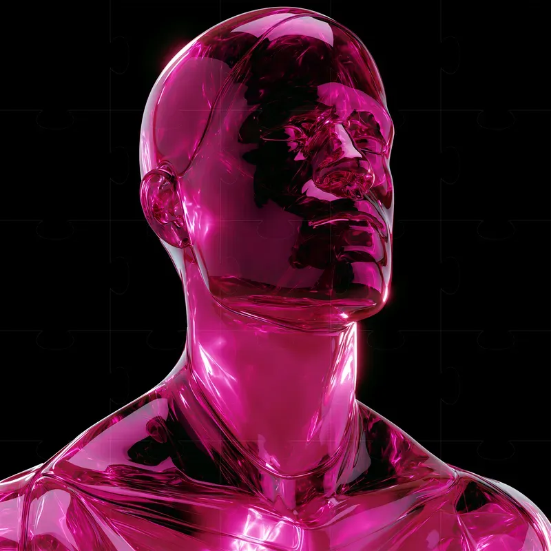 Electric Magenta 3D Objects