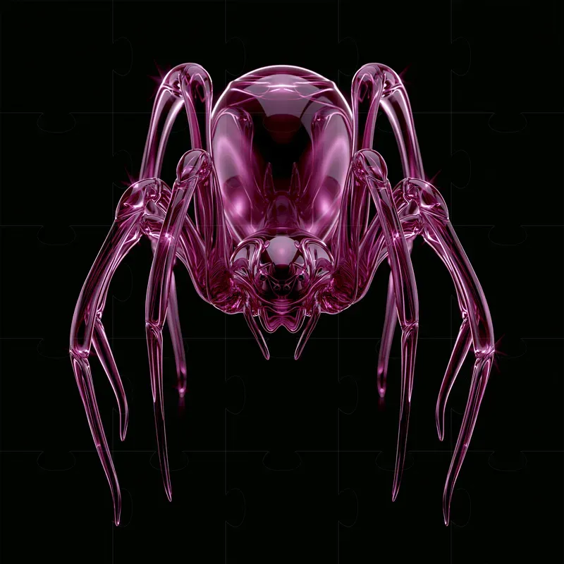 Electric Magenta 3D Objects