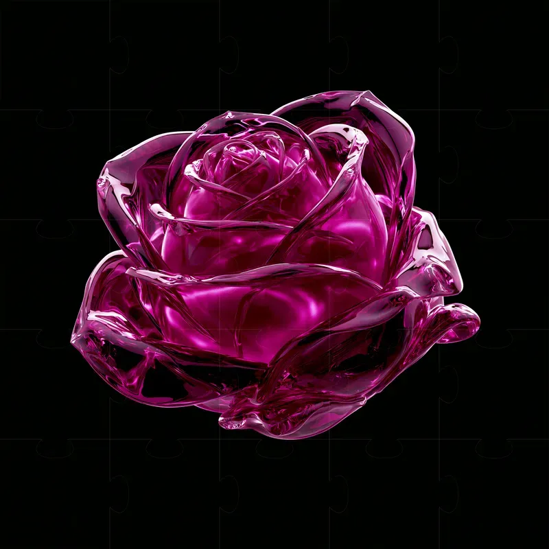 Electric Magenta 3D Objects