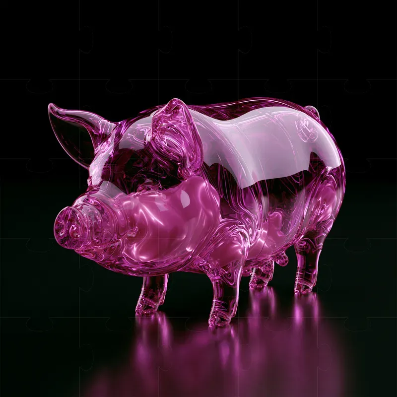 Electric Magenta 3D Objects