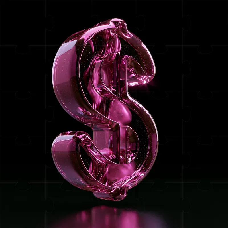 Electric Magenta 3D Objects