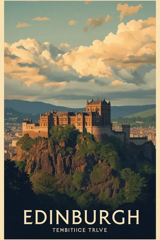 Vintage Castle Palace Poster Generator