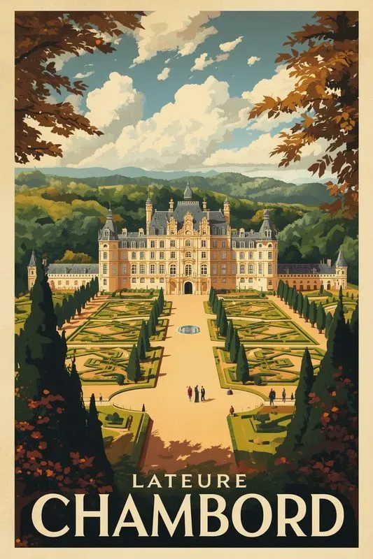 Vintage Castle Palace Poster Generator
