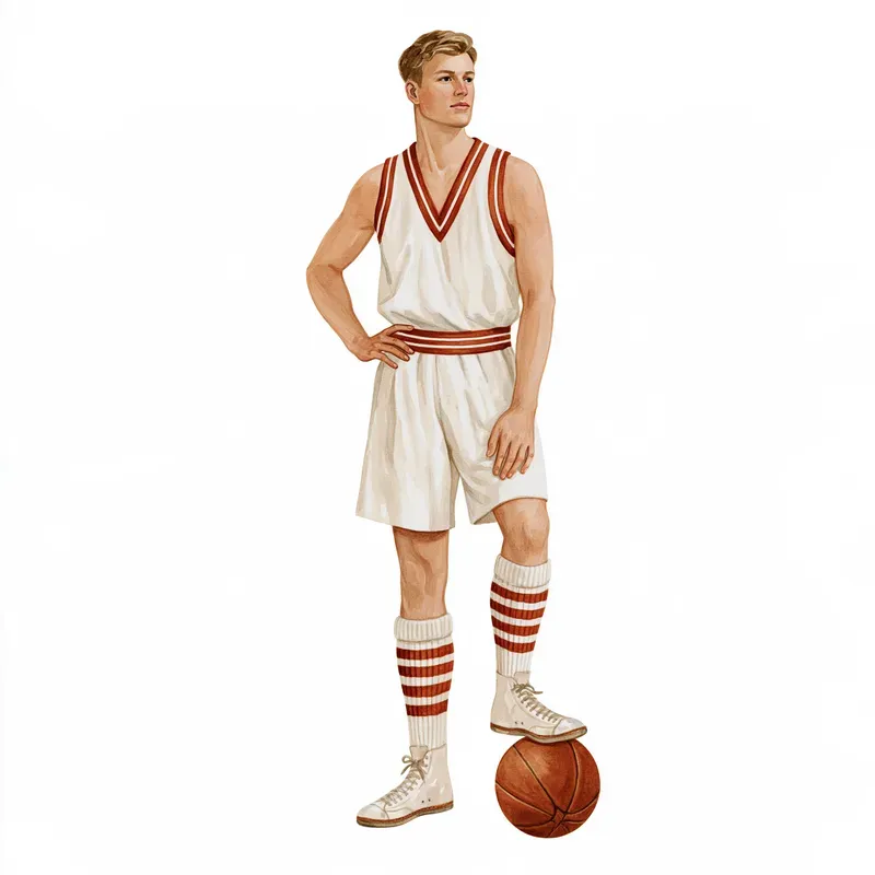Vintage Basketball Watercolors