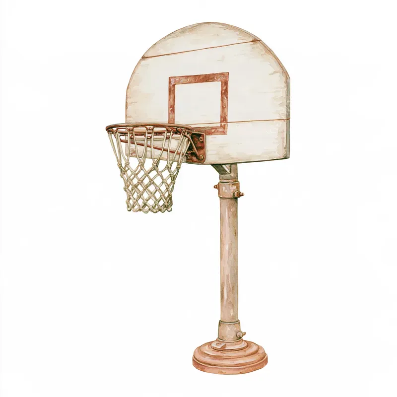 Vintage Basketball Watercolors