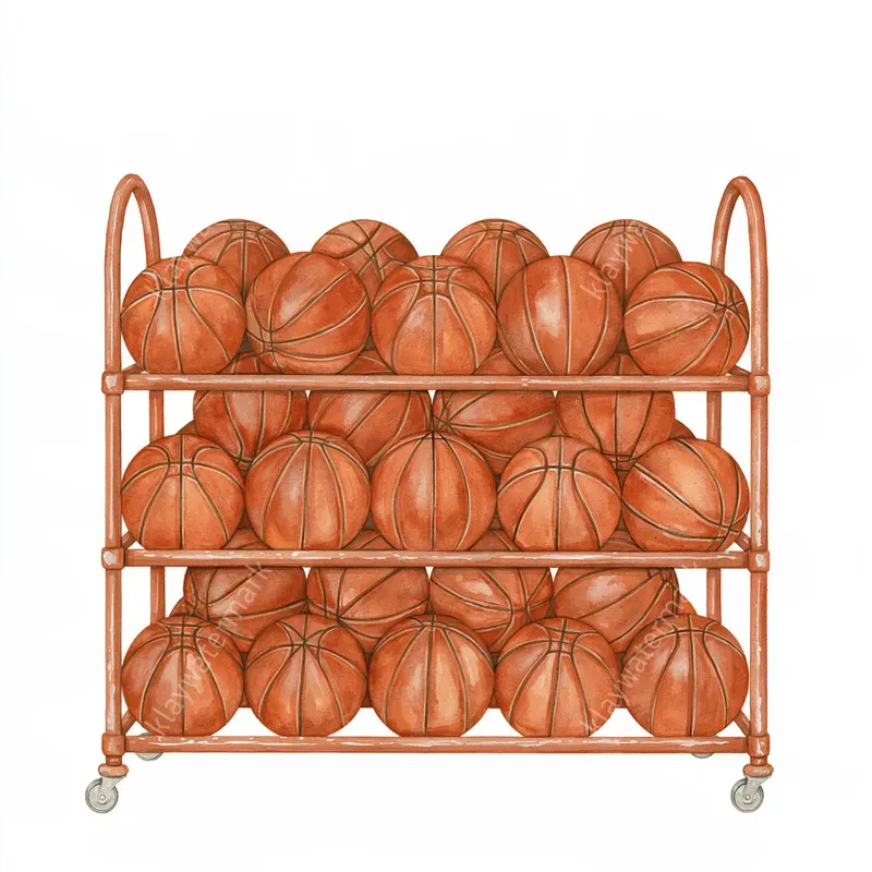 Vintage Basketball Watercolors