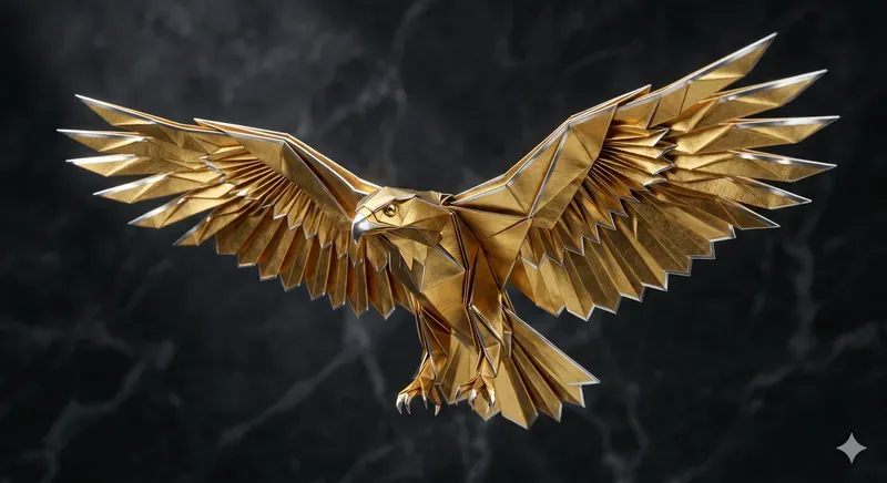 Golden Origami Masterpieces