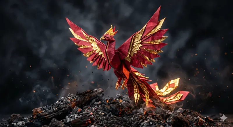 Golden Origami Masterpieces