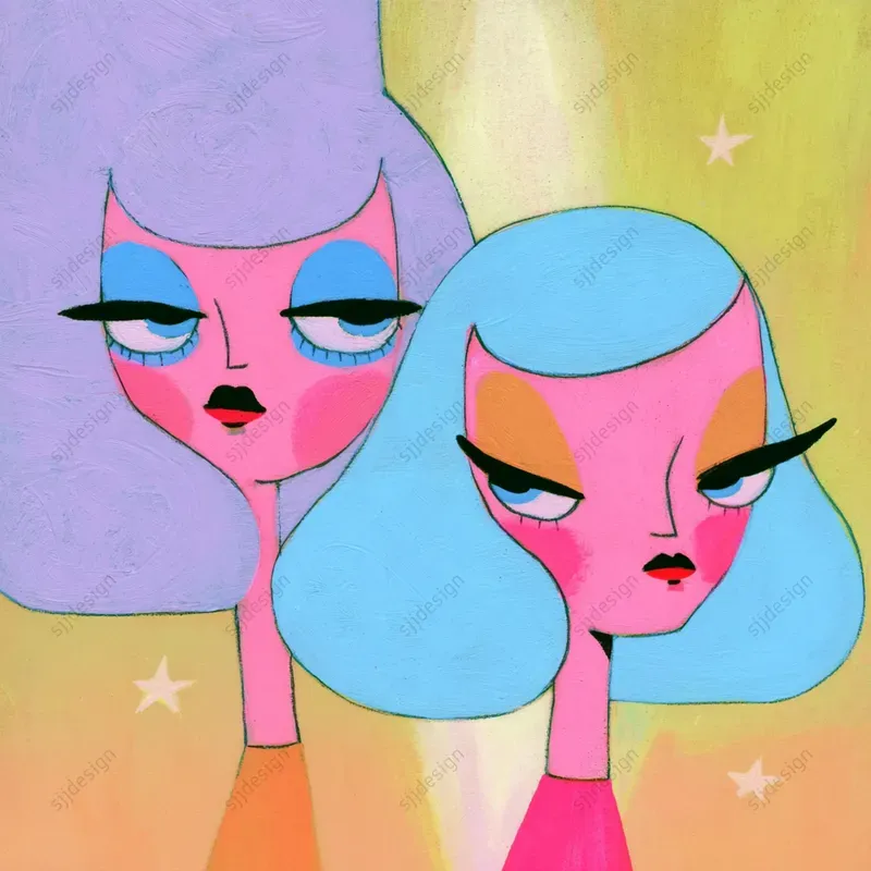 Pastel Dreamcore Cartoon Art