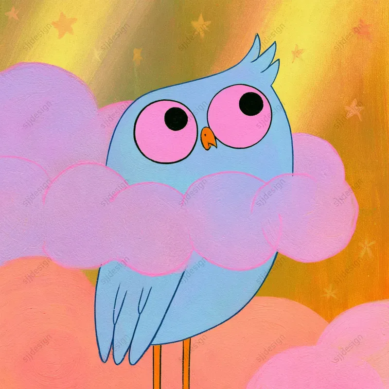 Pastel Dreamcore Cartoon Art