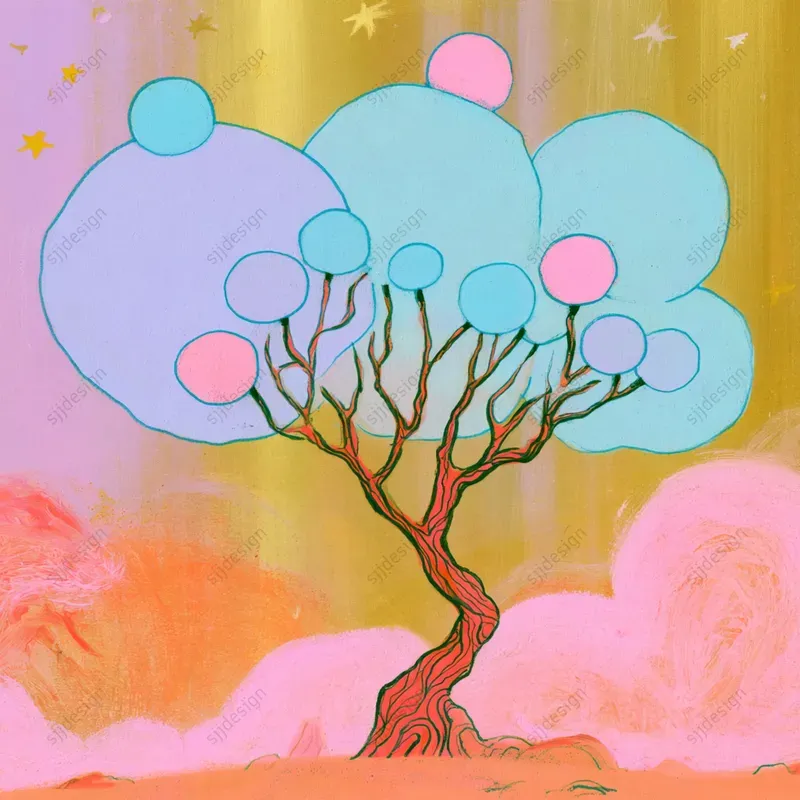 Pastel Dreamcore Cartoon Art