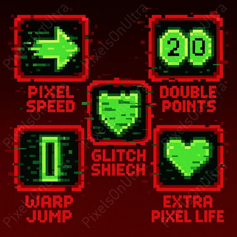 2D Mobile Game Booster Icons