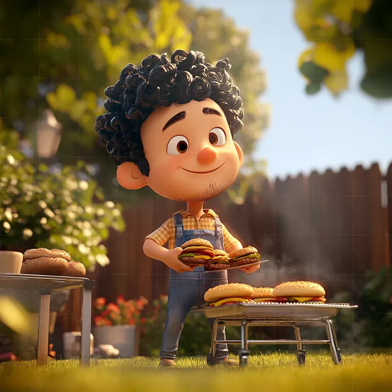 Pixarstyle 3D Character Illustrations