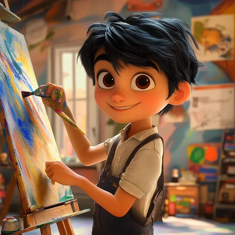 Pixarstyle 3D Character Illustrations