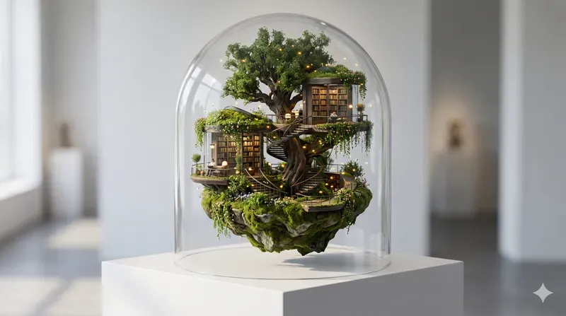 Biophilic Isometric Microworlds